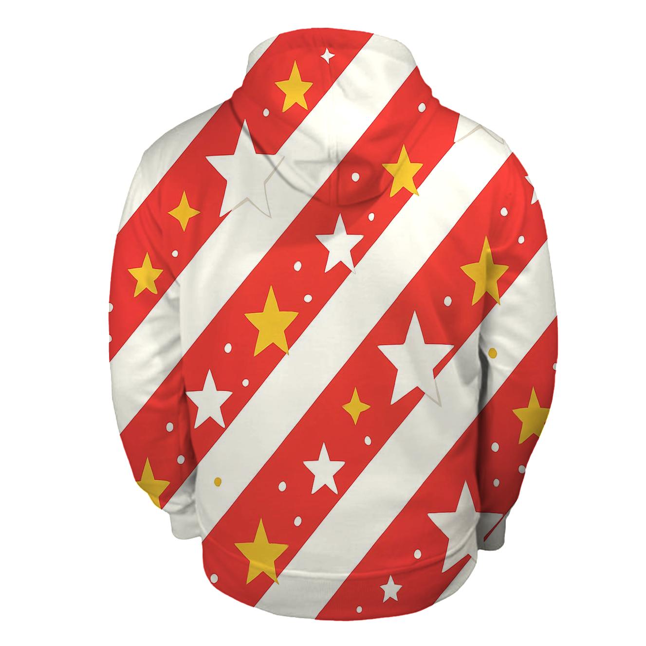 Candy Cane Constellation Stripes premium hoodies