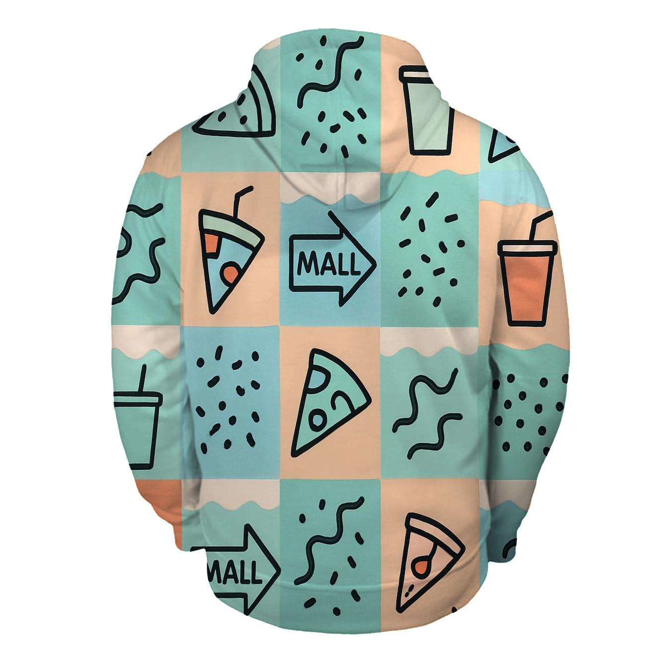 Miami Mall Food Court Tiles premium hoodies
