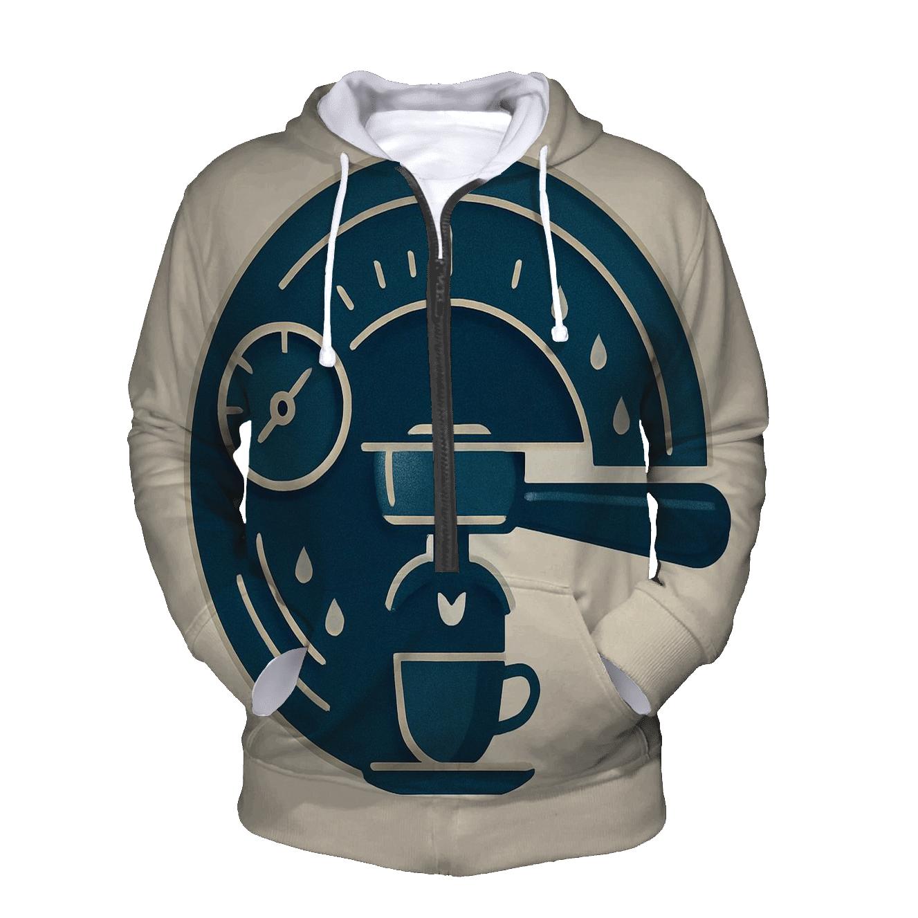 Espresso Arc Mechanica graphic hoodies