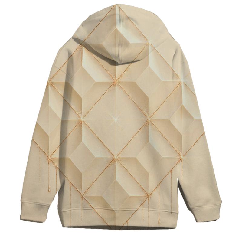 Champagne Prism Lattice heavyweight hoodies