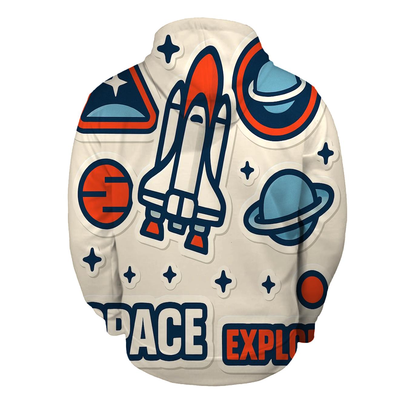 Space Shuttle Sticker Sheet heavyweight hoodies