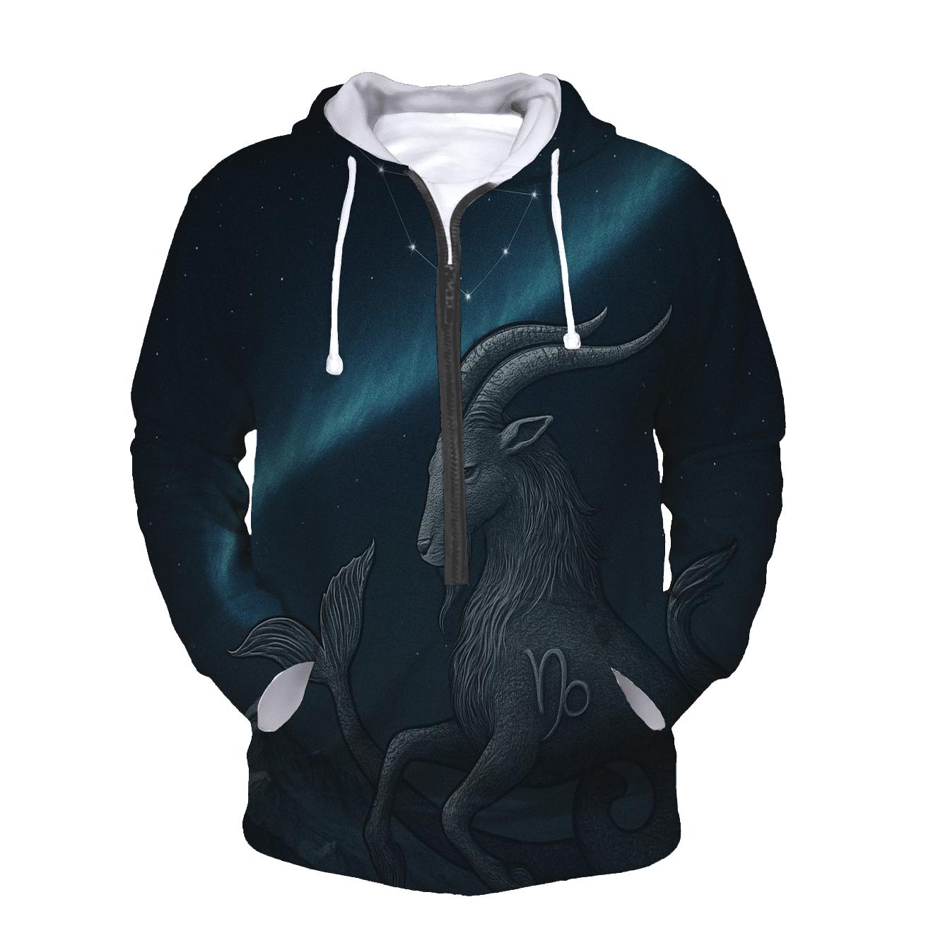 Capricorn Sea Goat Mountain Zodiac Emblem hoodies fashion