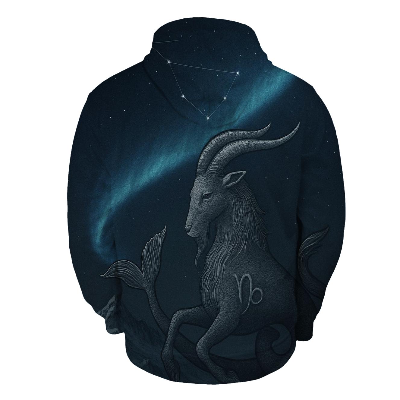 Capricorn Sea Goat Mountain Zodiac Emblem hoodies fashion