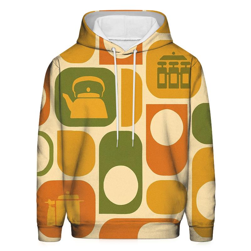 Harvest Gold Kitchen Geometry lightweight hoodies