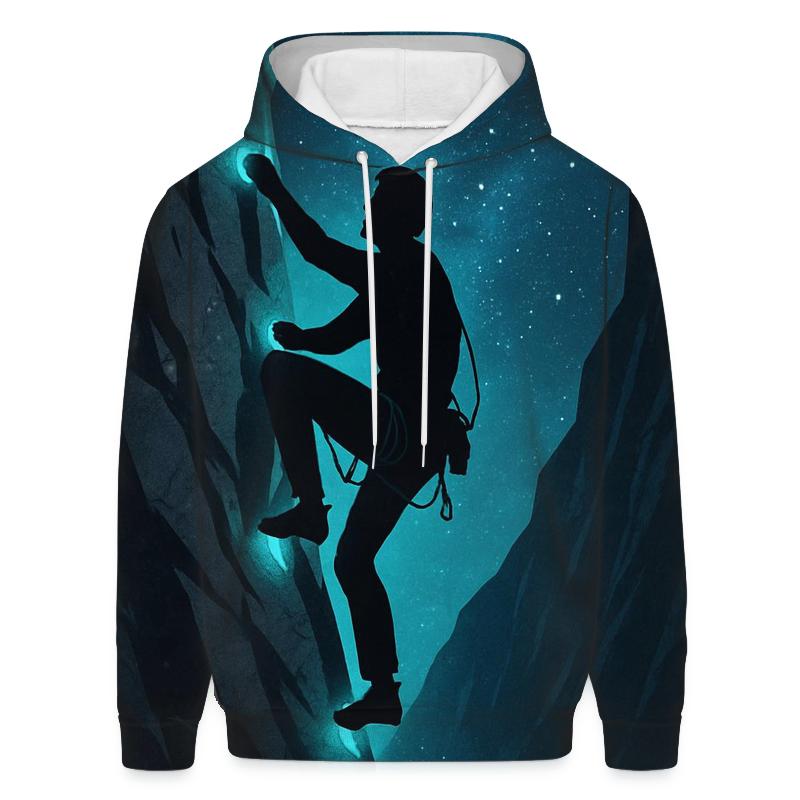 Gravity Defying Rock Climbing Ascent hoodie designs