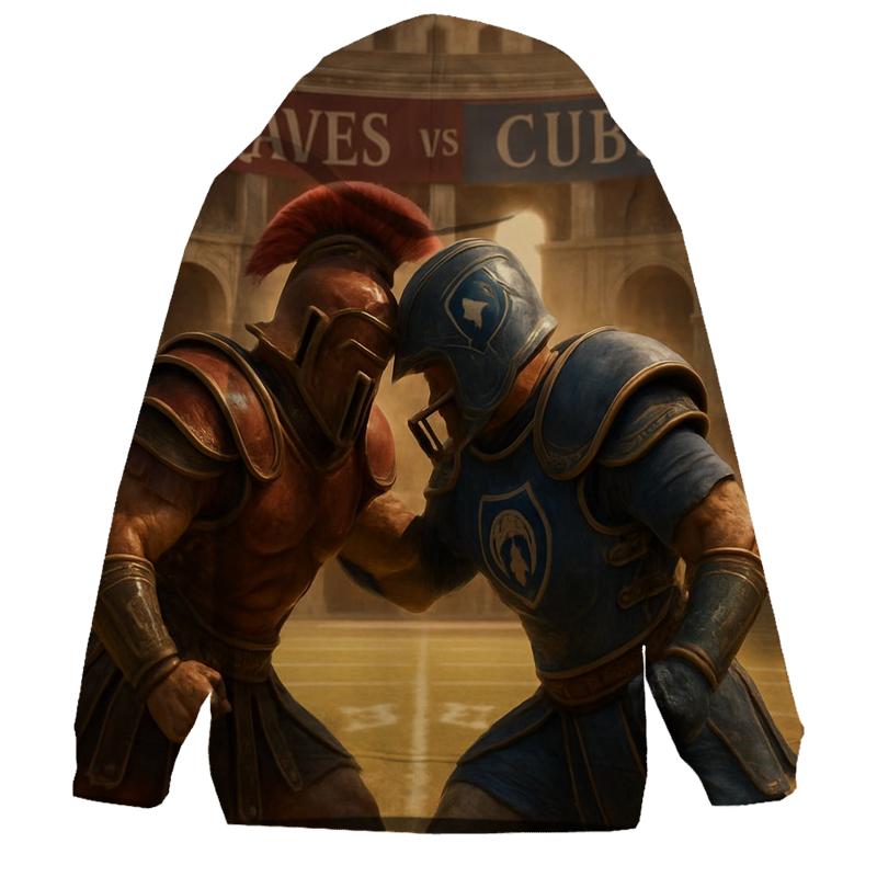 Ancient Colosseum Clash Braves Versus Cubs printed hoodies