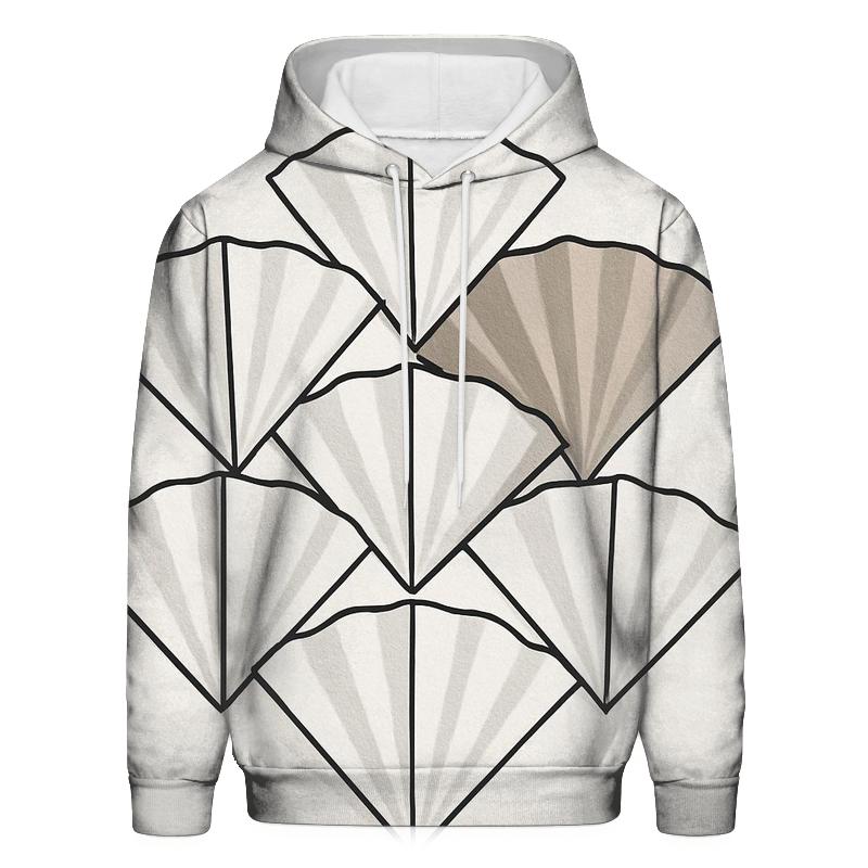 Filter Fold Geometry graphic hoodies