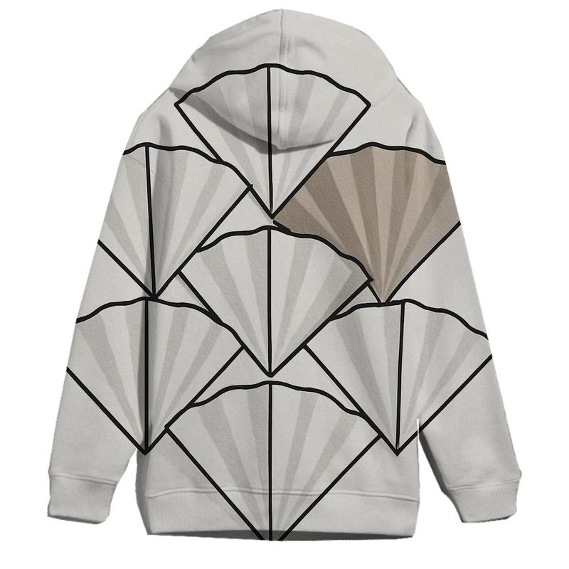 Filter Fold Geometry graphic hoodies