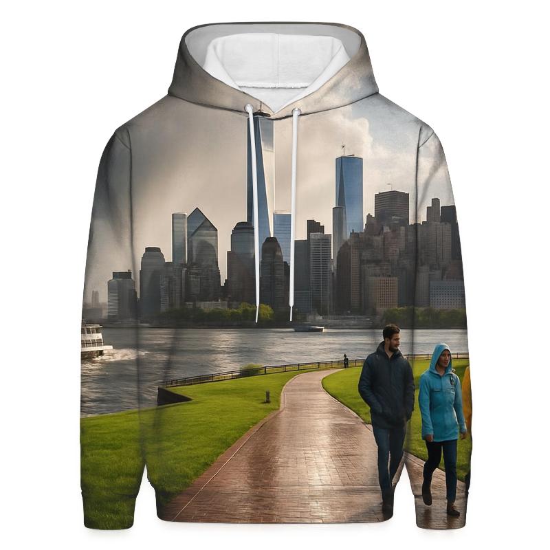 Storm Clearing Over Lower Manhattan From Governors Island pullover hoodies