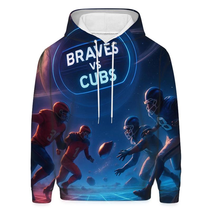 Deep Space Gridiron Braves Versus Cubs hoodies fashion