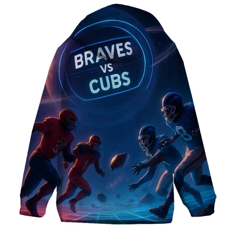 Deep Space Gridiron Braves Versus Cubs hoodies fashion