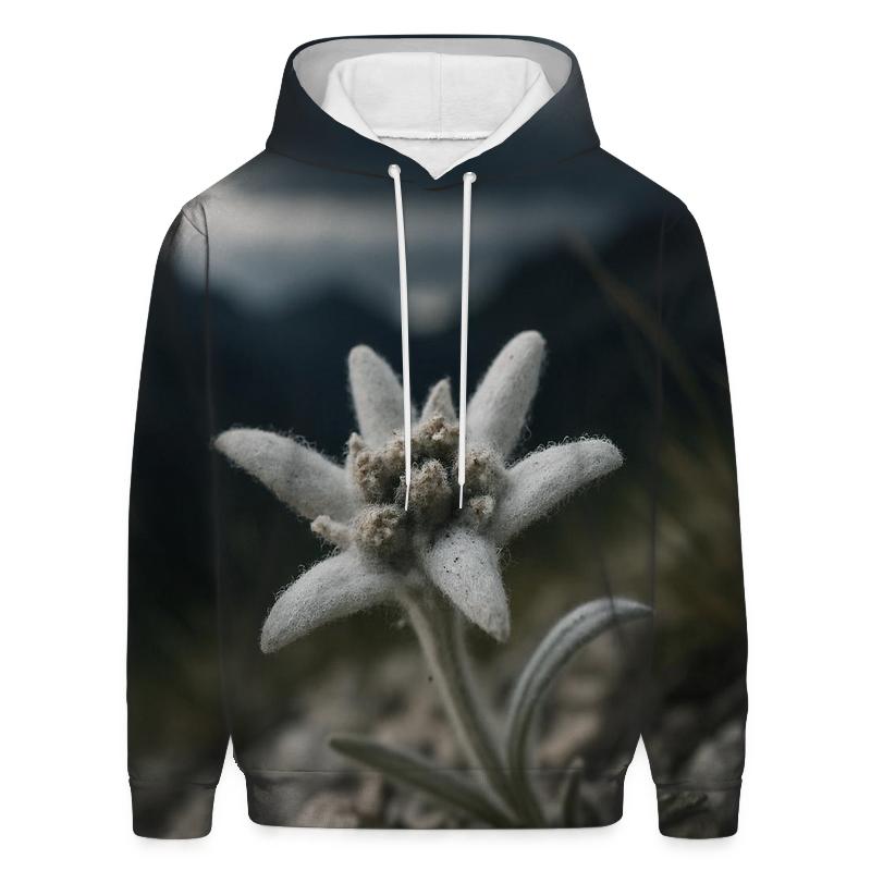 Edelweiss On Alpine Scree Before A Storm hoodie styles