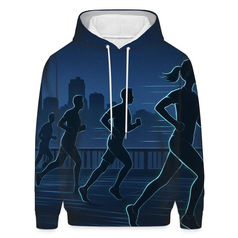 Starlit Marathon Night Run designer hoodies