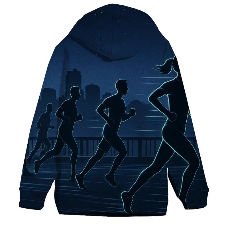 Starlit Marathon Night Run designer hoodies