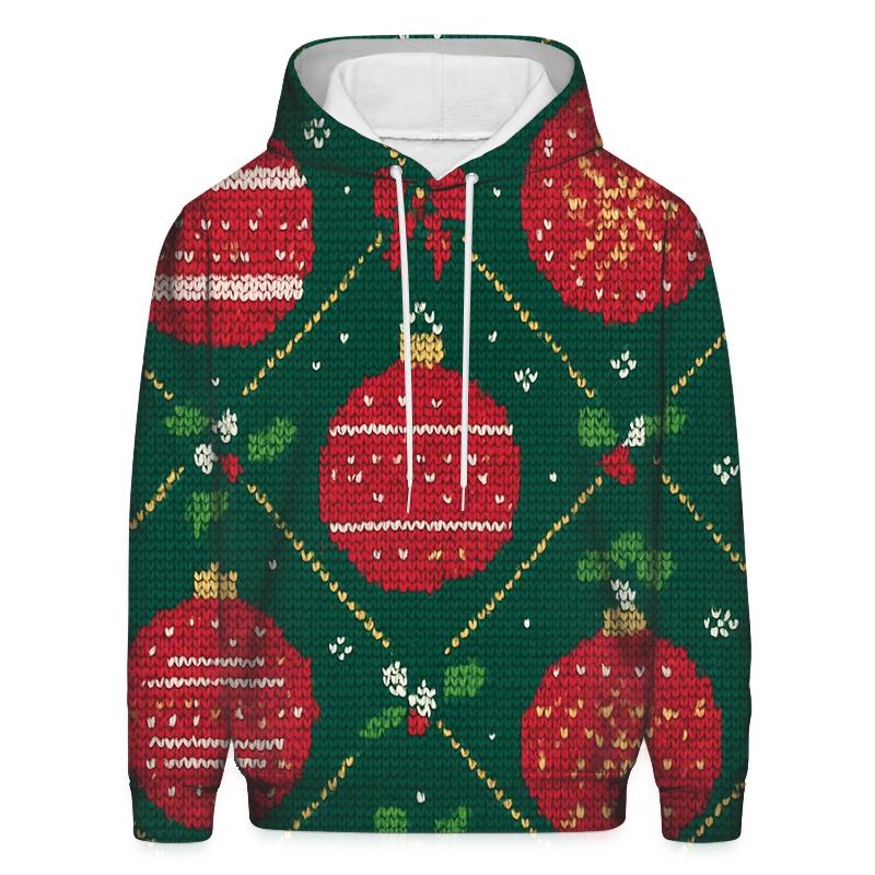 Ugly Christmas Ornament Satellite Medallion Lattice Design hoodies fashion