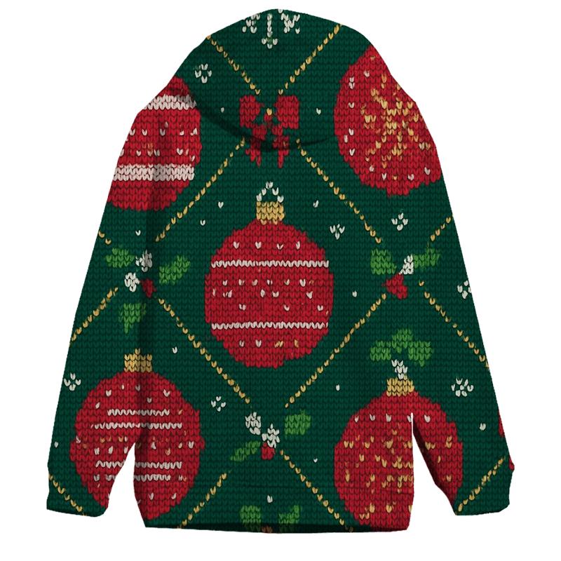 Ugly Christmas Ornament Satellite Medallion Lattice Design hoodies fashion