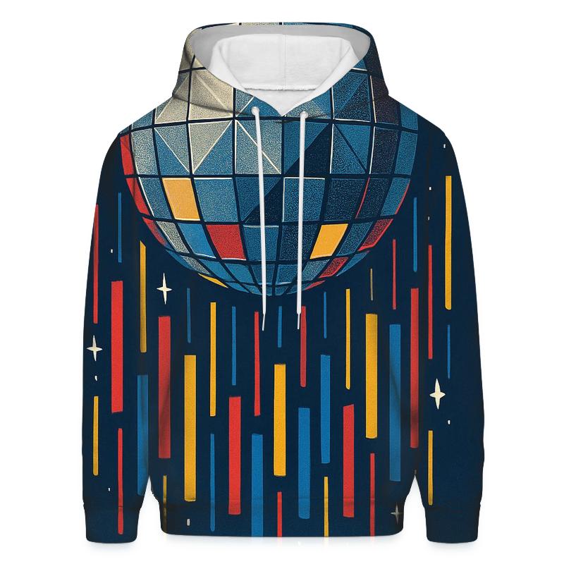 Disco Ball Rain Over City Silhouette hoodie trends