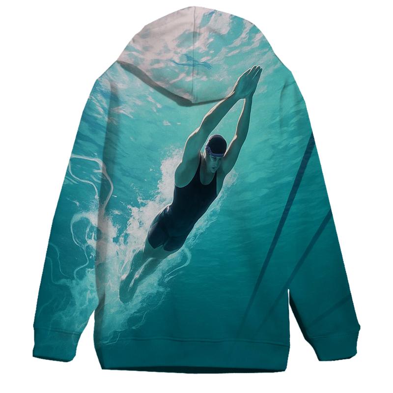 Underwater Sprint Swimming Burst hoodie styles