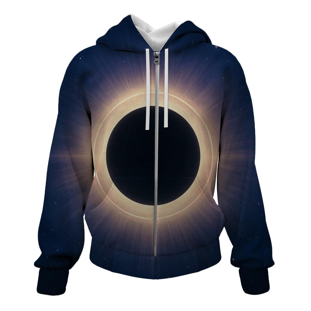 Eclipse Corona Lacework zip-up hoodies