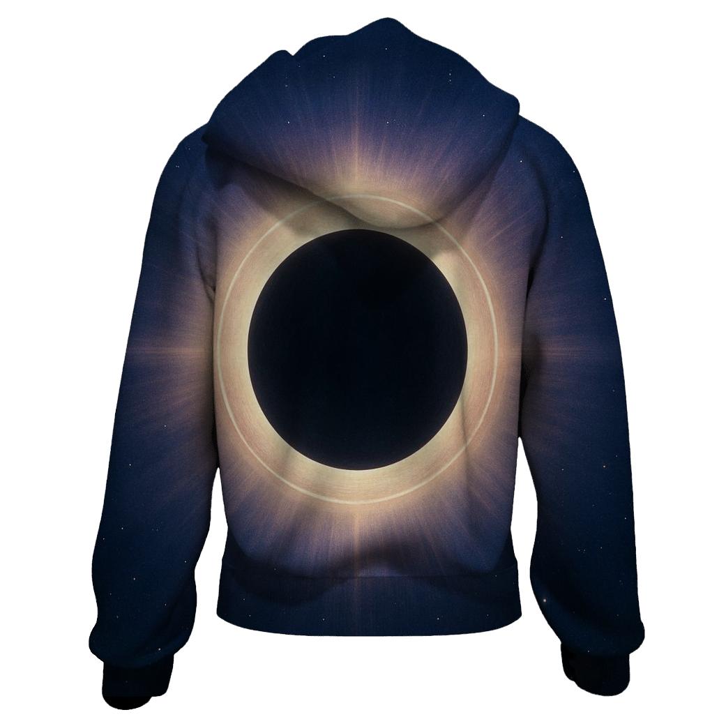 Eclipse Corona Lacework zip-up hoodies