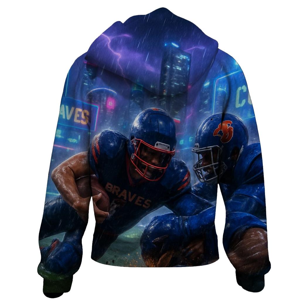 Neon Skyline Scrimmage Braves Versus Cubs hoodies fashion