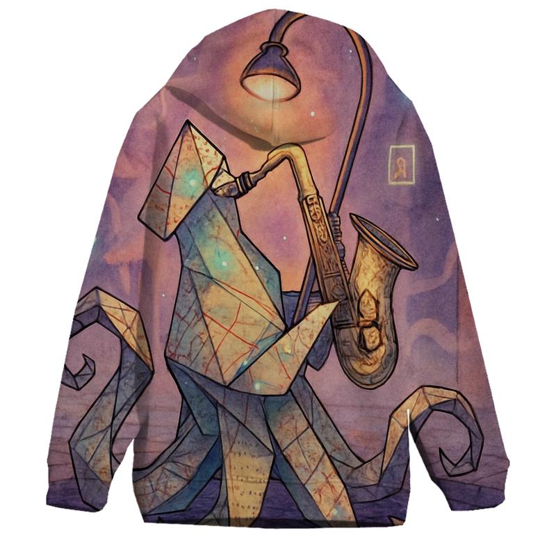 Origami Kraken Streetlight Serenade pullover hoodies
