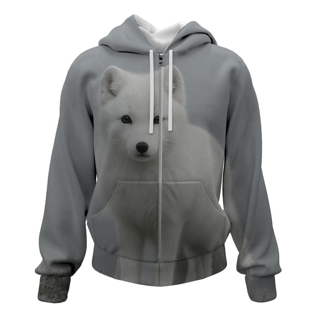 Fogline Sentinel Arctic Fox printed hoodies