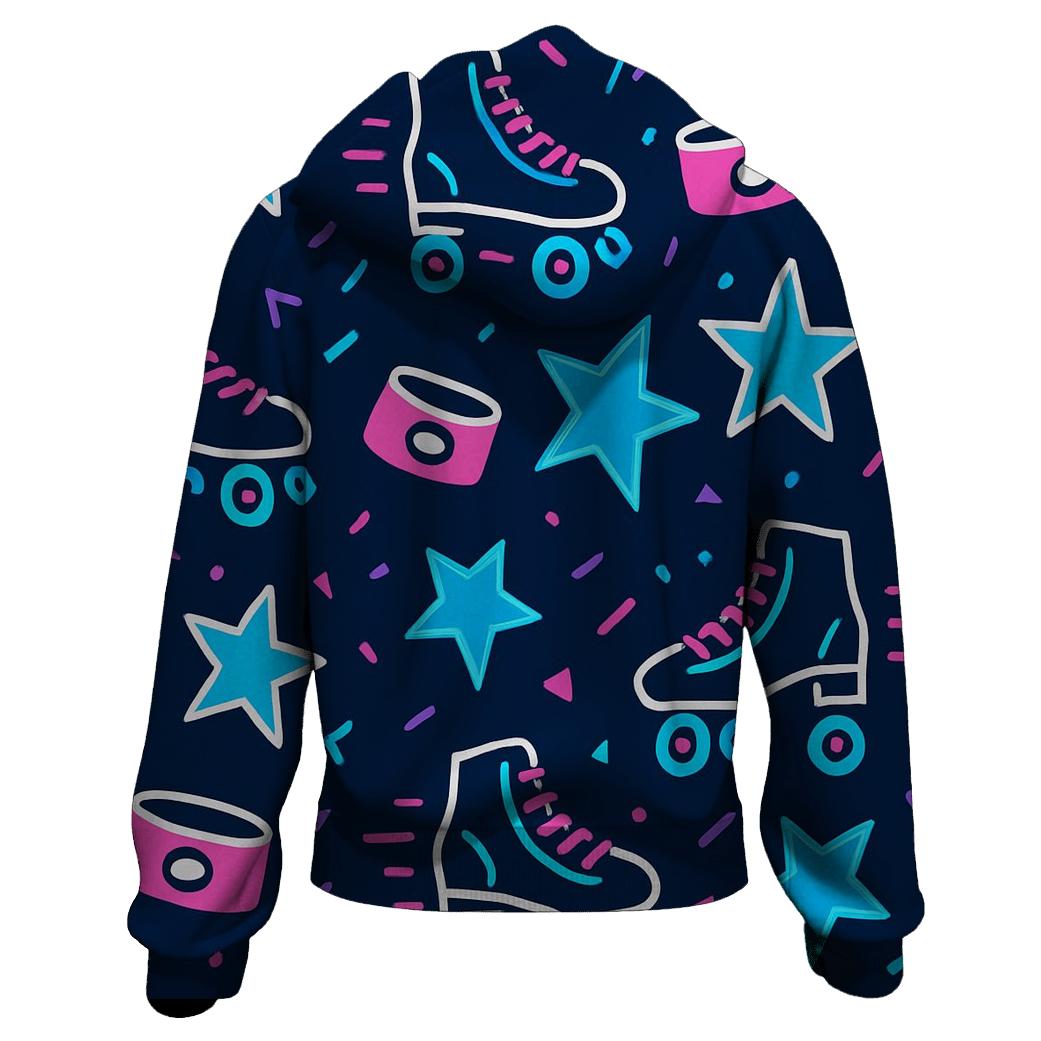 Roller Rink Neon Confetti heavyweight hoodies
