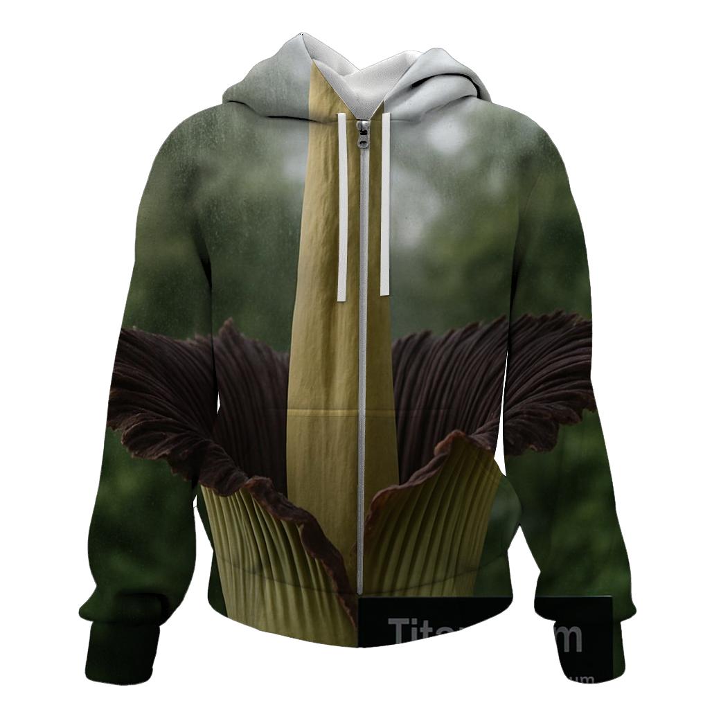 Titan Arum Bloom Window In A Botanical Conservatory lightweight hoodies