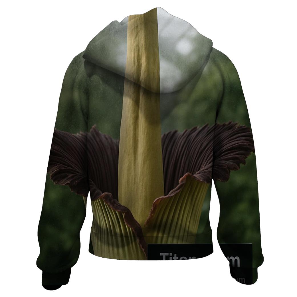 Titan Arum Bloom Window In A Botanical Conservatory lightweight hoodies