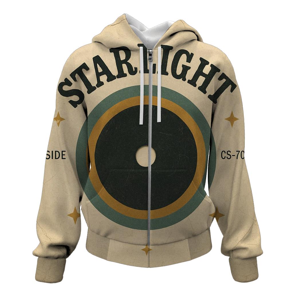 Worn Vinyl Record Stargazer Club Label hoodies fashion