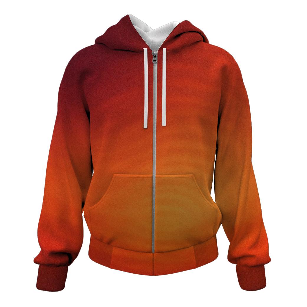 Molten Sunset Ripple custom hoodies