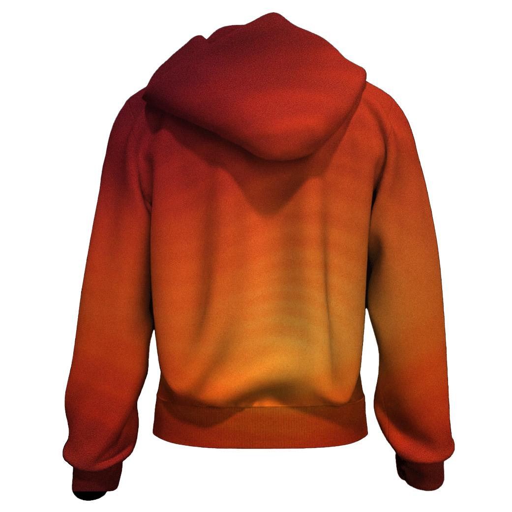 Molten Sunset Ripple custom hoodies
