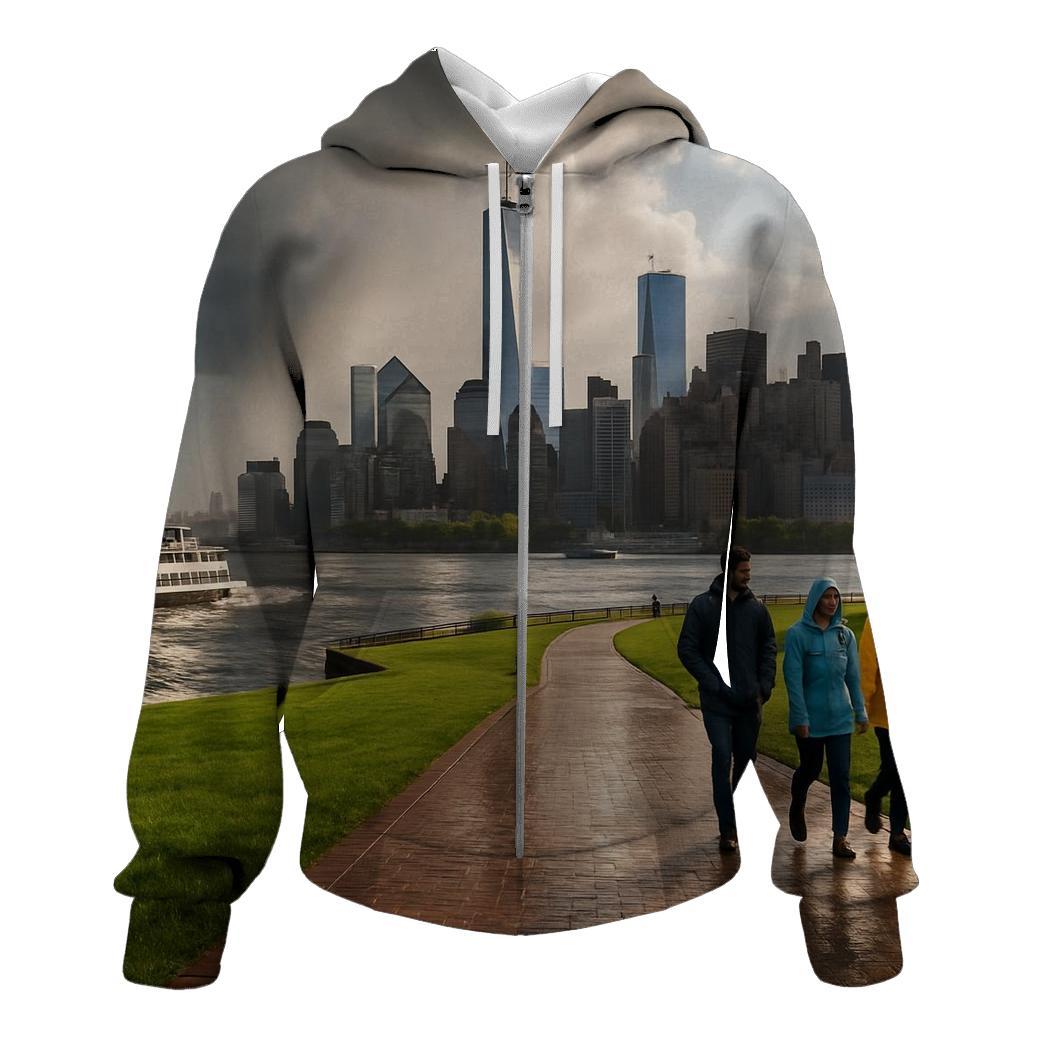Storm Clearing Over Lower Manhattan From Governors Island hoodie designs