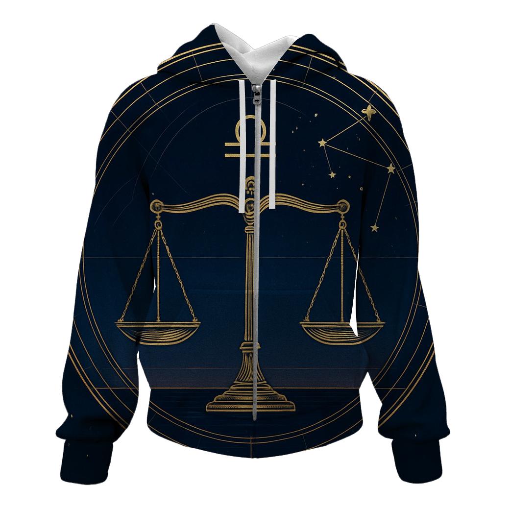 Libra Equinox Scales Star Chart custom hoodies
