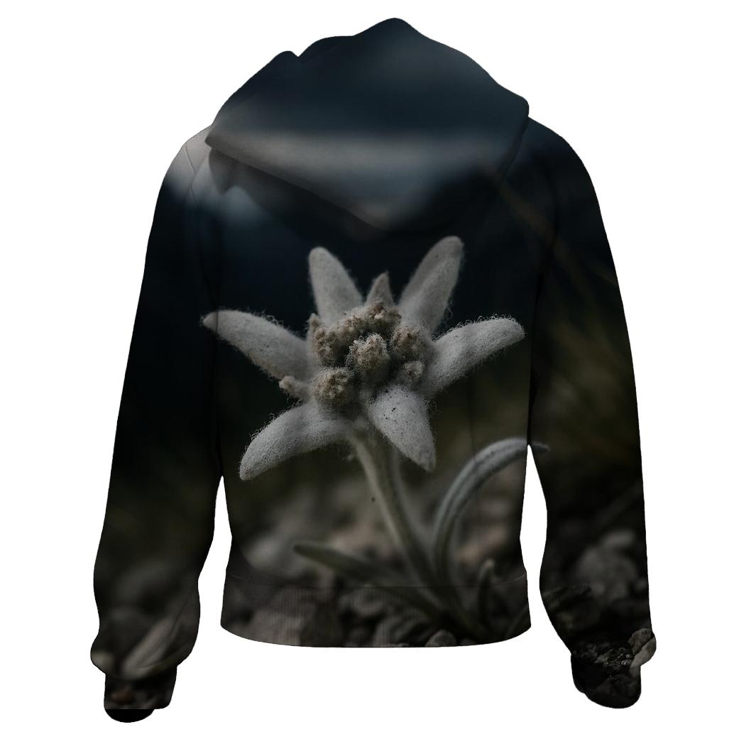 Edelweiss On Alpine Scree Before A Storm designer hoodies