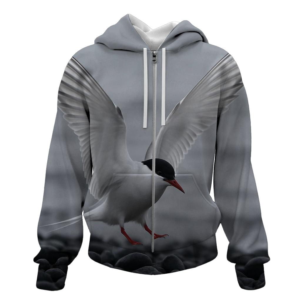 Basalt Runner Arctic Tern printed hoodies