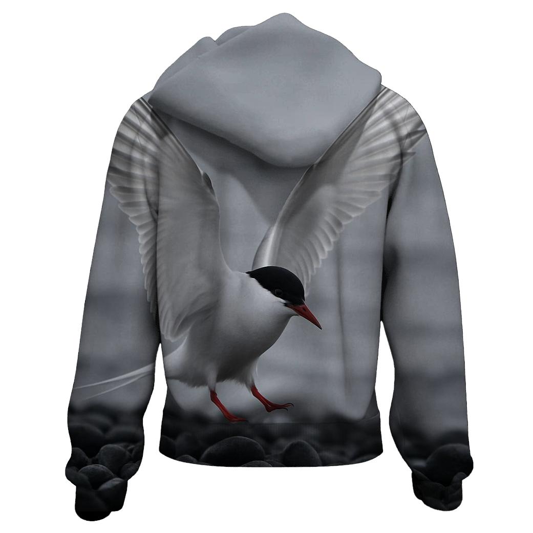 Basalt Runner Arctic Tern printed hoodies