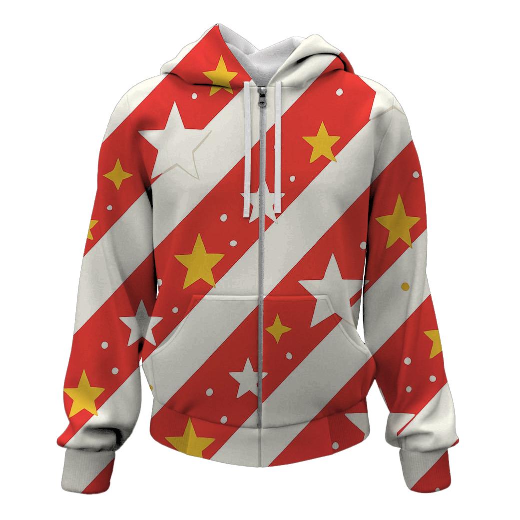 Candy Cane Constellation Stripes custom hoodies