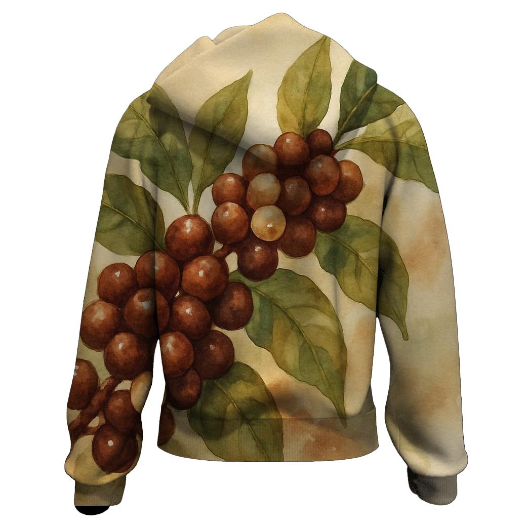 Cherry Canopy Branch embroidered hoodies