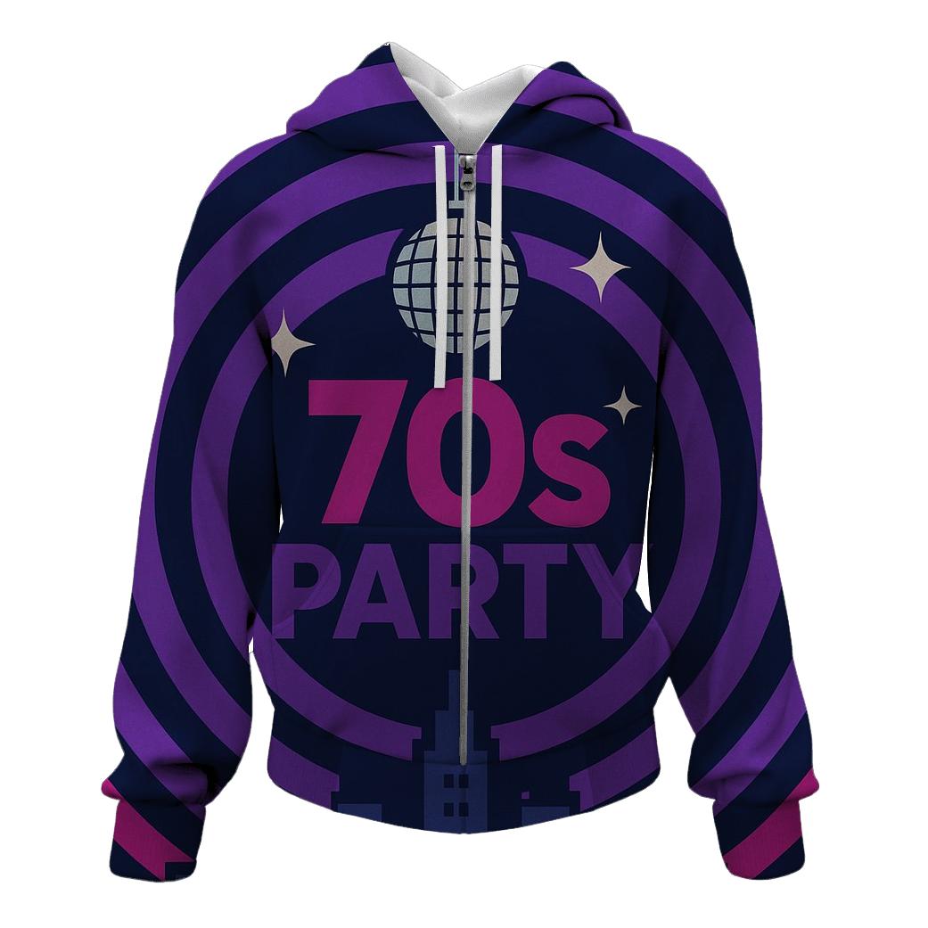 Disco Night Skyline Grooves hoodie styles