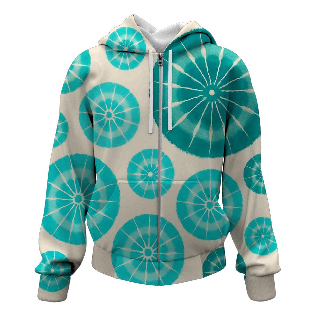 Kumo Star Cluster Rosettes zip-up hoodies
