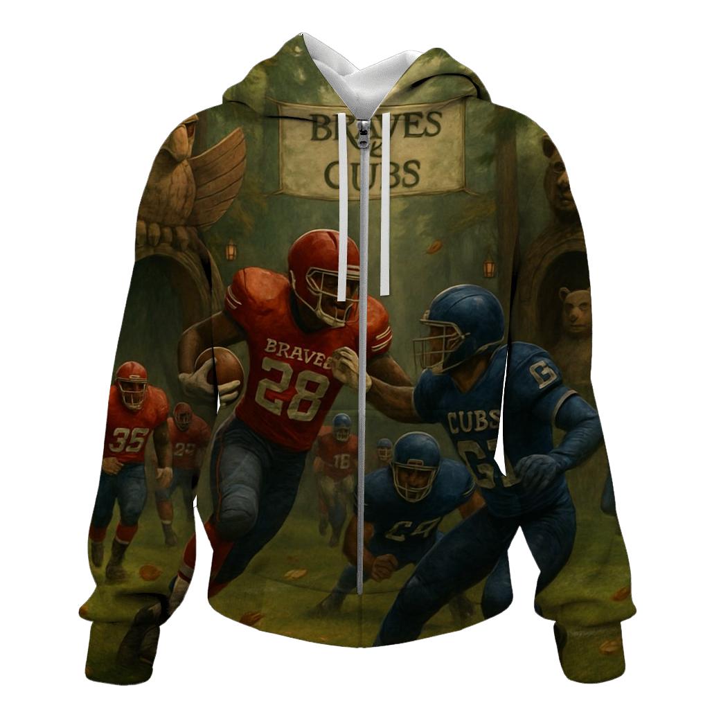 Forest Stadium Totem Battle Braves Versus Cubs hoodie designs