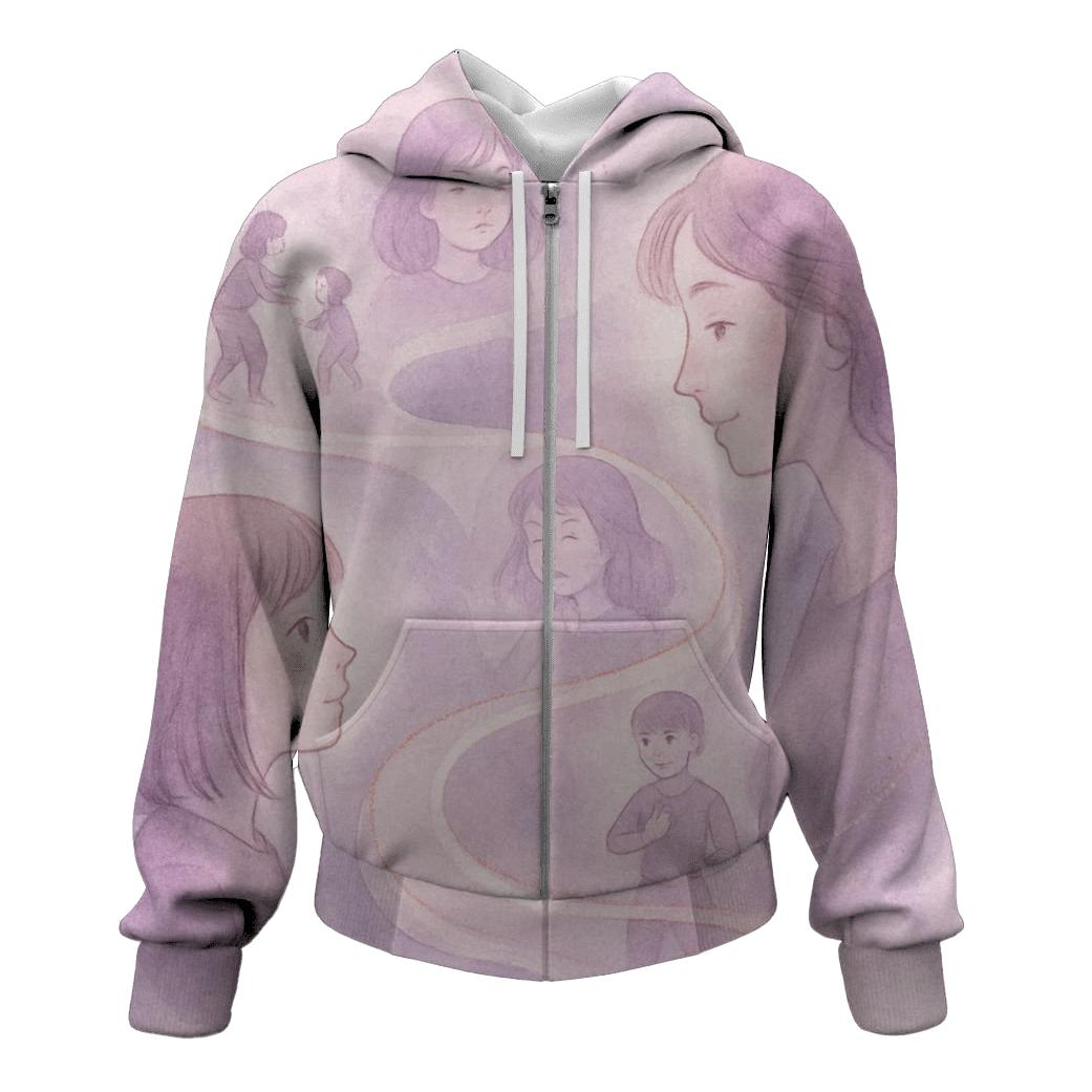 The Ribbon Of Time Between Two Hearts designer hoodies