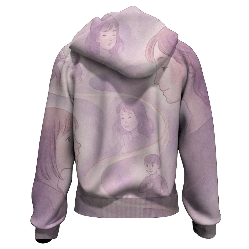 The Ribbon Of Time Between Two Hearts designer hoodies