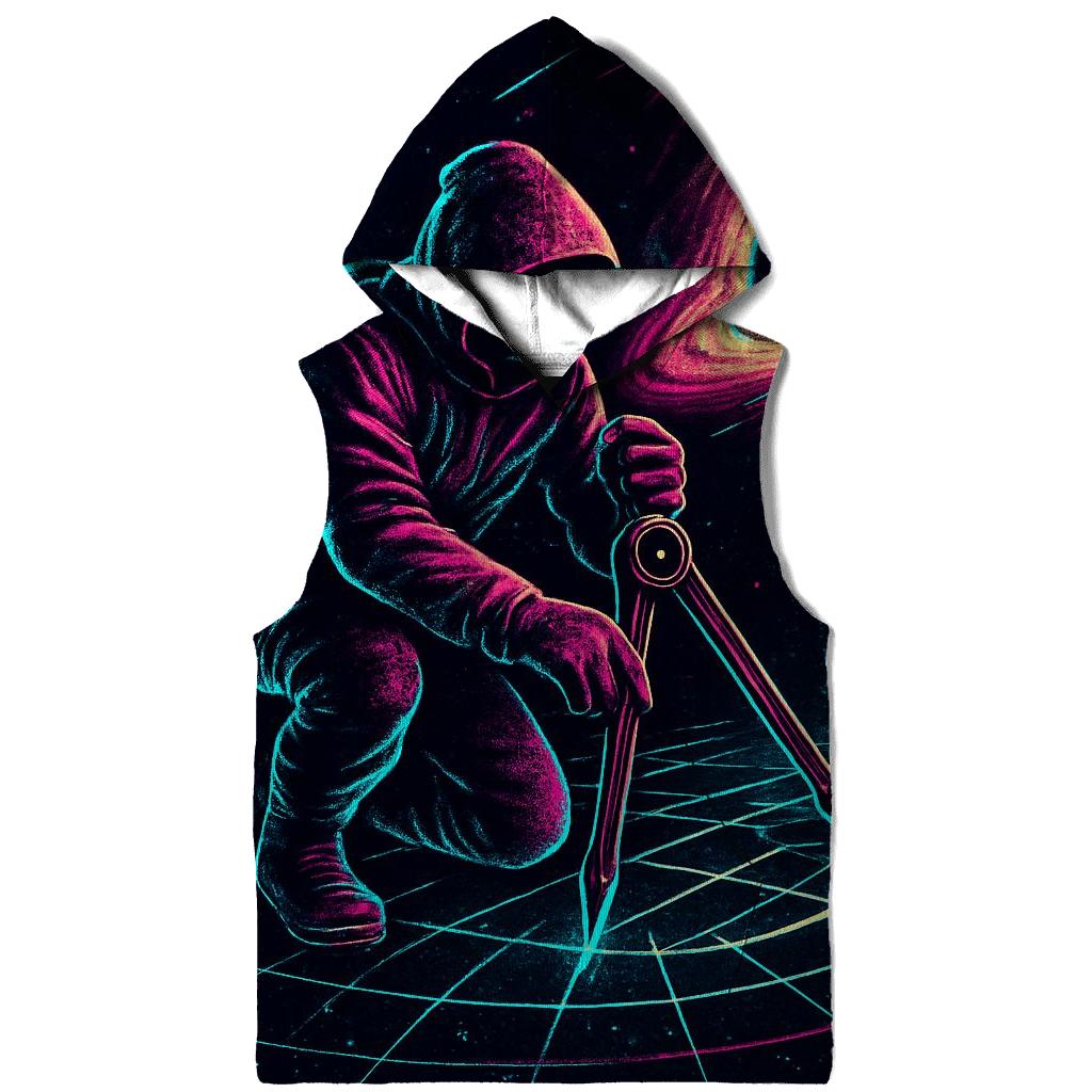 Neon Cartographer Of The Event Horizon embroidered hoodies