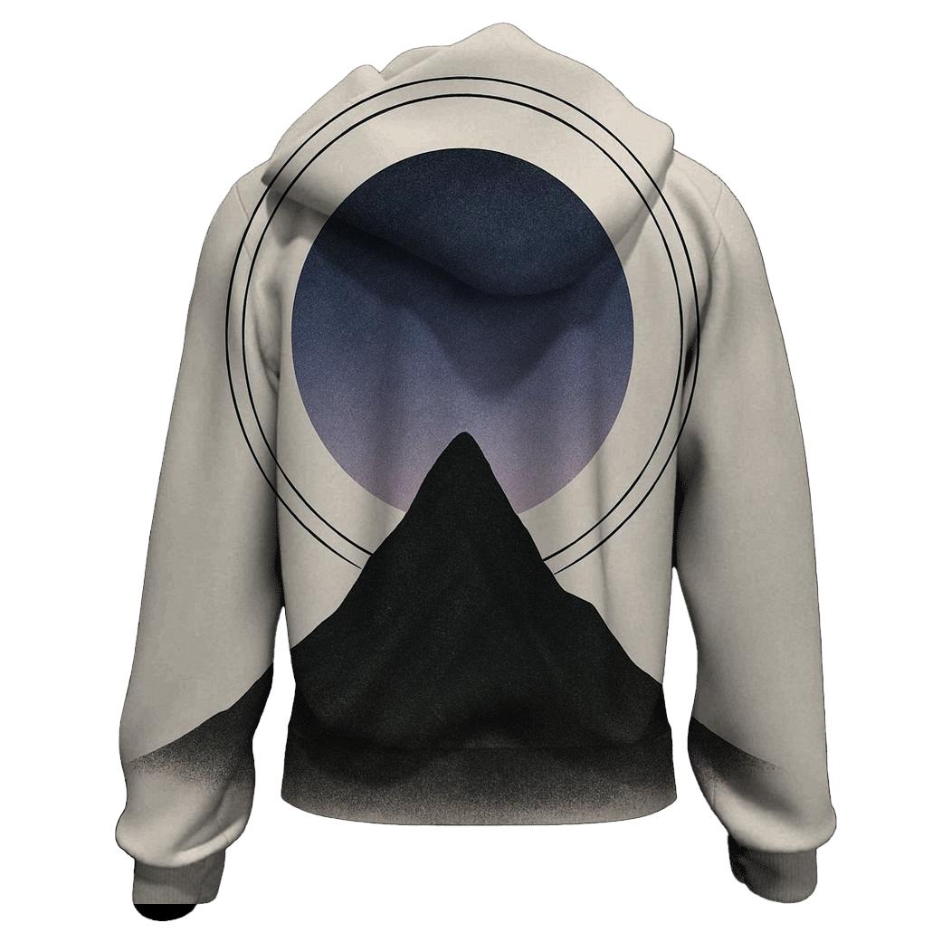 Mountain Silence Geometry hoodies fashion