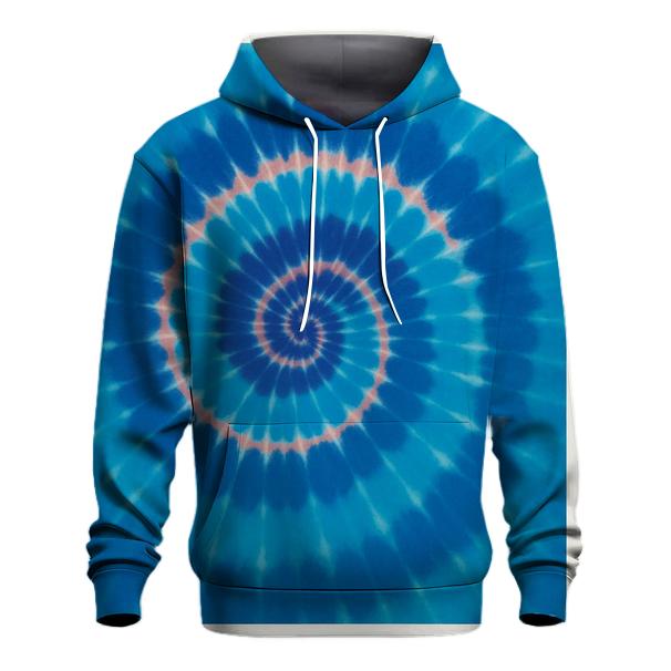 Nebula Spiral Overdye Whirlpool graphic hoodies
