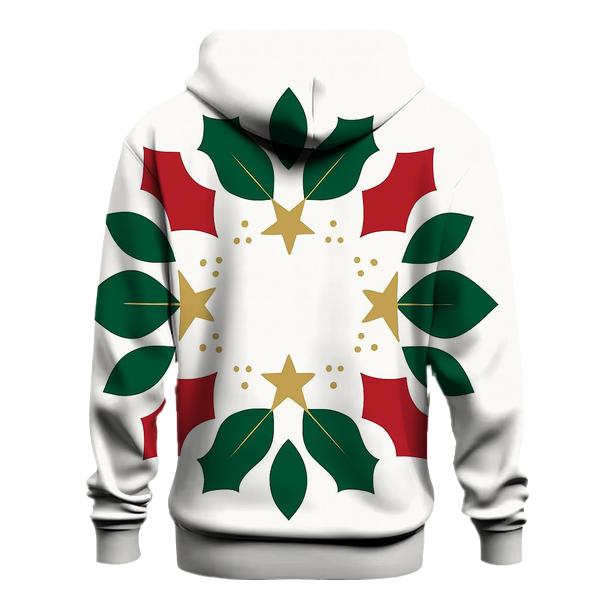 Starlit Holly Orbit Wreath custom hoodies