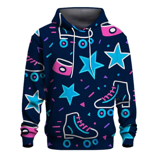 Roller Rink Neon Confetti designer hoodies